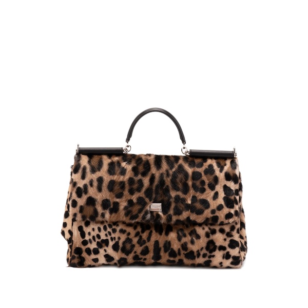 leopard-print tote bag