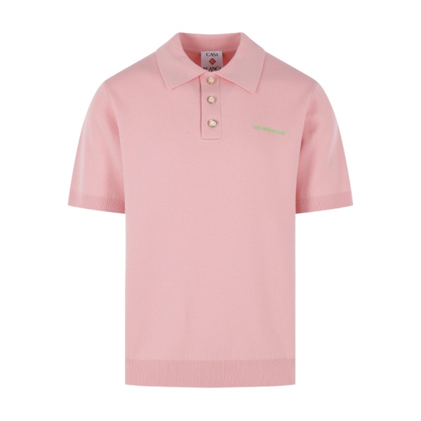 logo-detail polo shirt