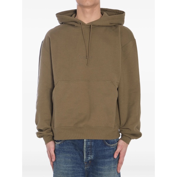 logo-embroidered hoodie
