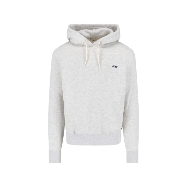 logo-embroidered hoodie