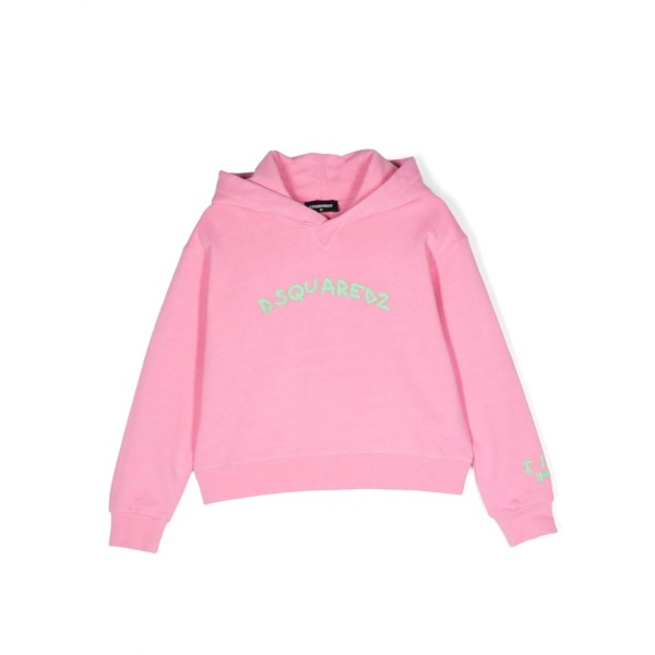 logo-embroidered longsleeved hoodie