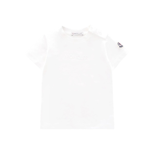 logo-embroidered patch T-shirt