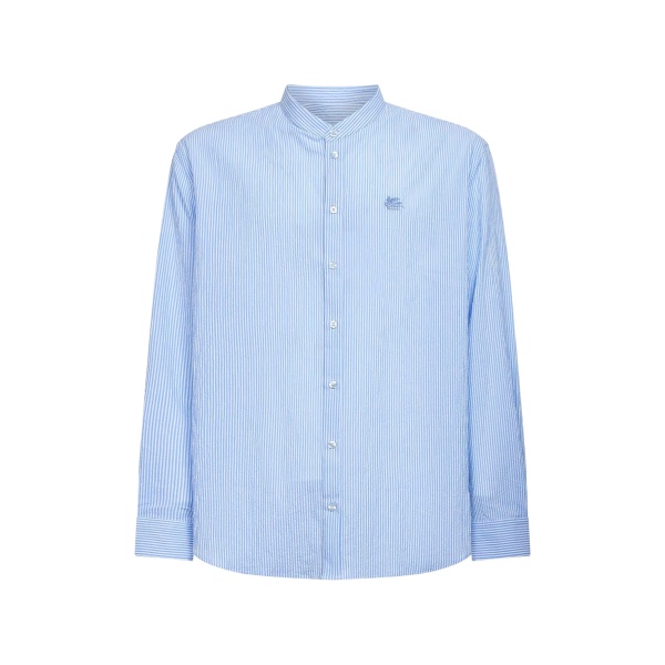 logo-embroidered shirt