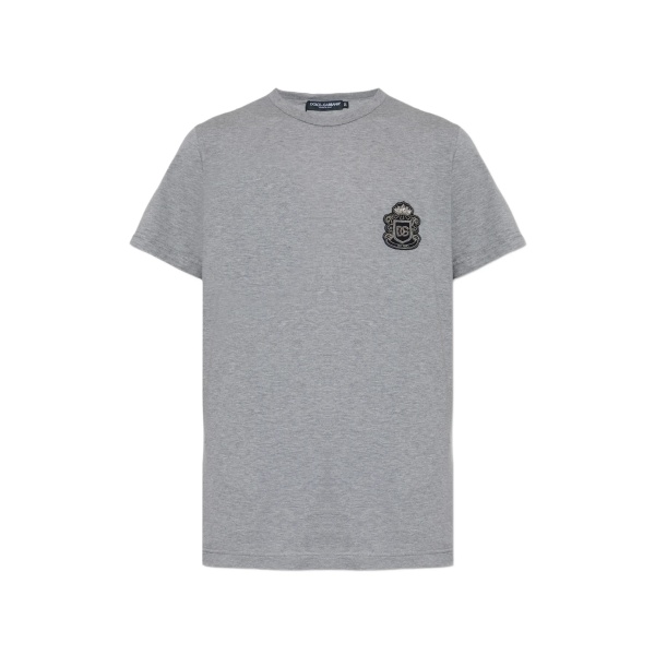 logo-embroidered T-shirt