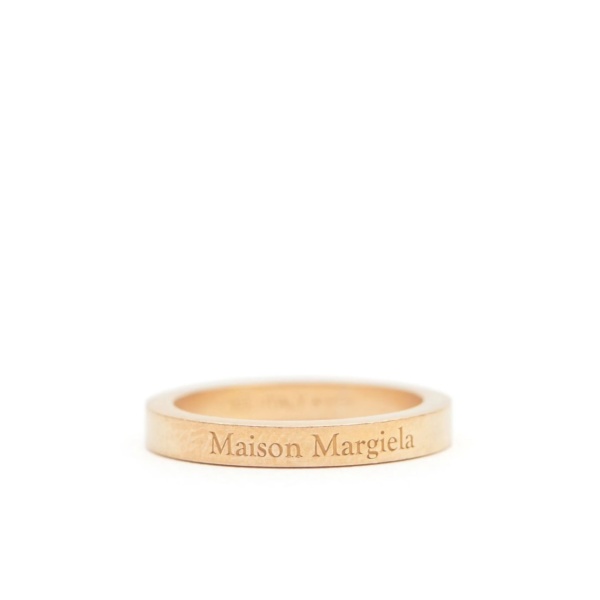 logo-engraved band ring