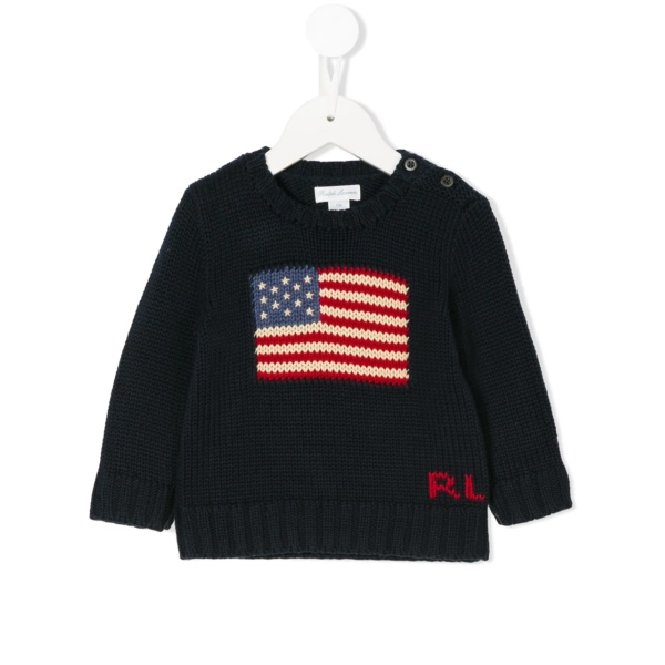 logo knit sweater