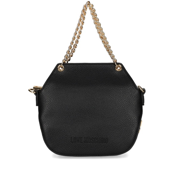 logo-lettering faux-leather tote bag