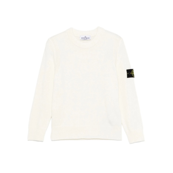 logo-patch crew-neck jumper