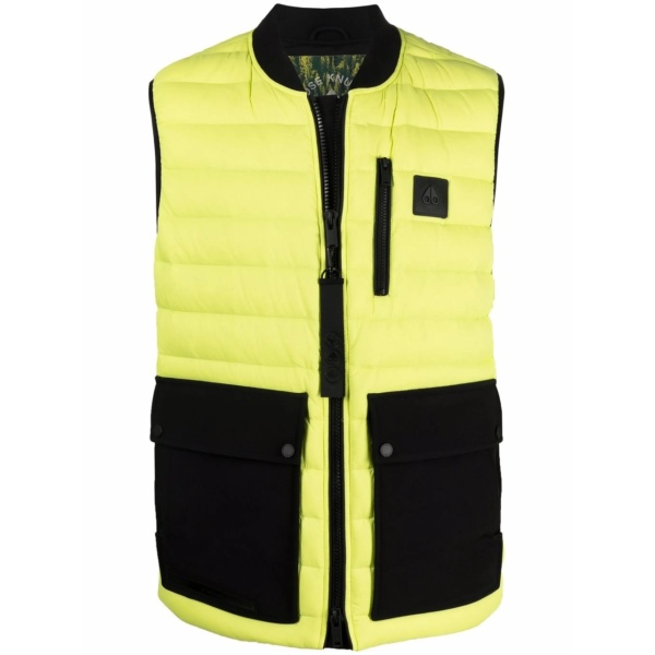 logo-patch padded gilet