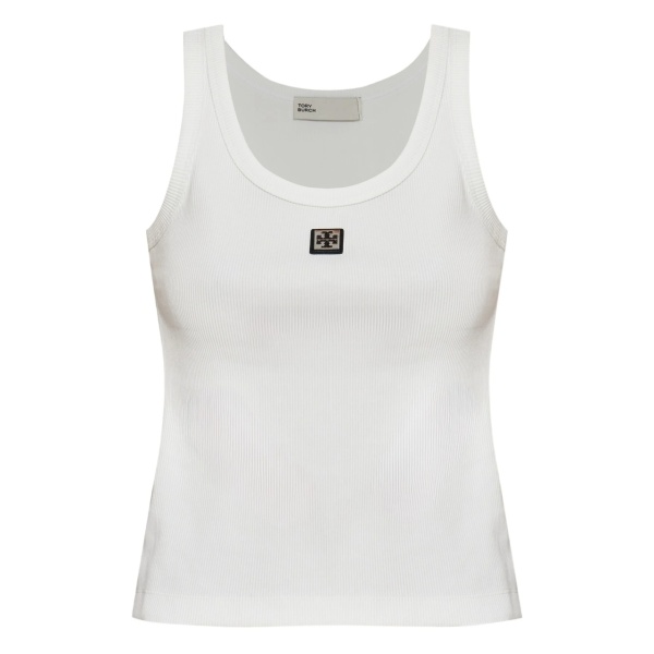logo-patch tank top