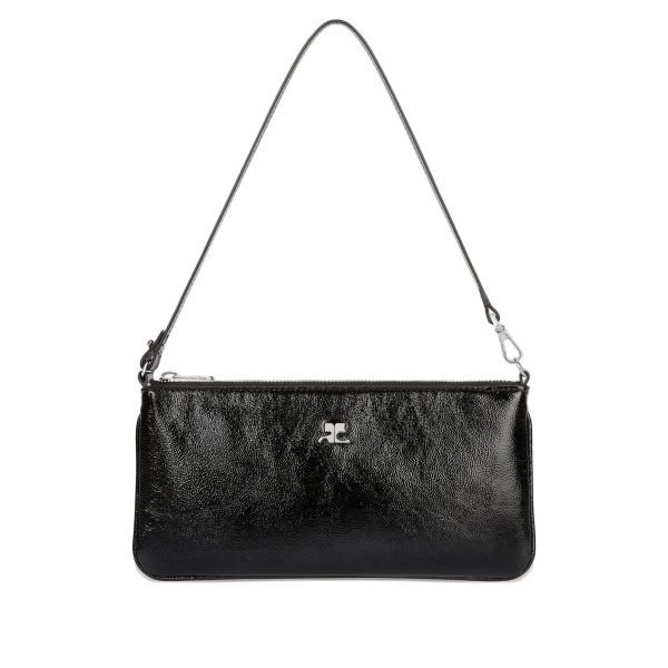 logo-plaque zipped pouch