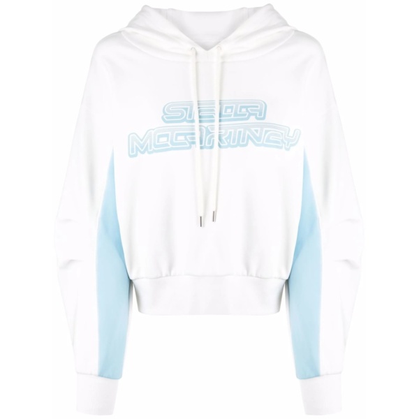 logo-print cotton-jersey hoodie