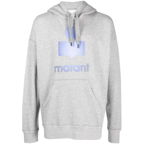 logo-print drawstring hoodie