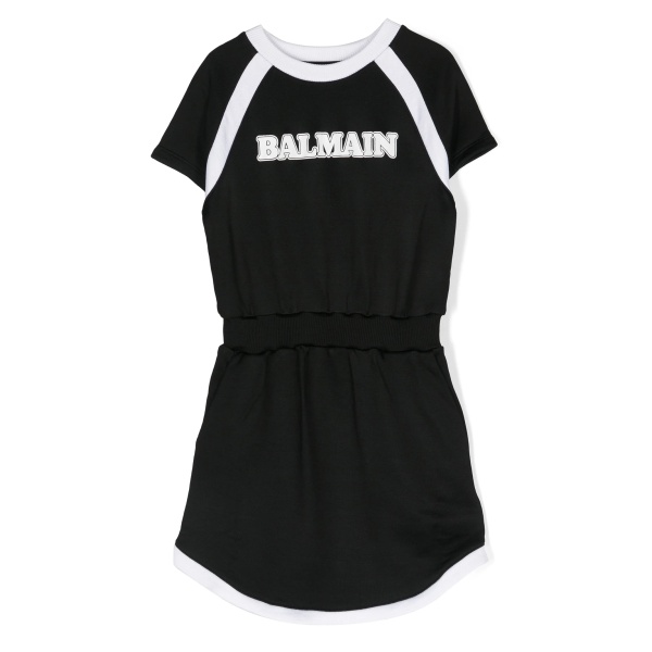 logo-print short-sleeve dress