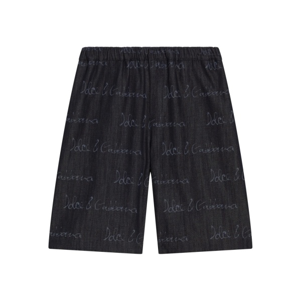 logo-print shorts