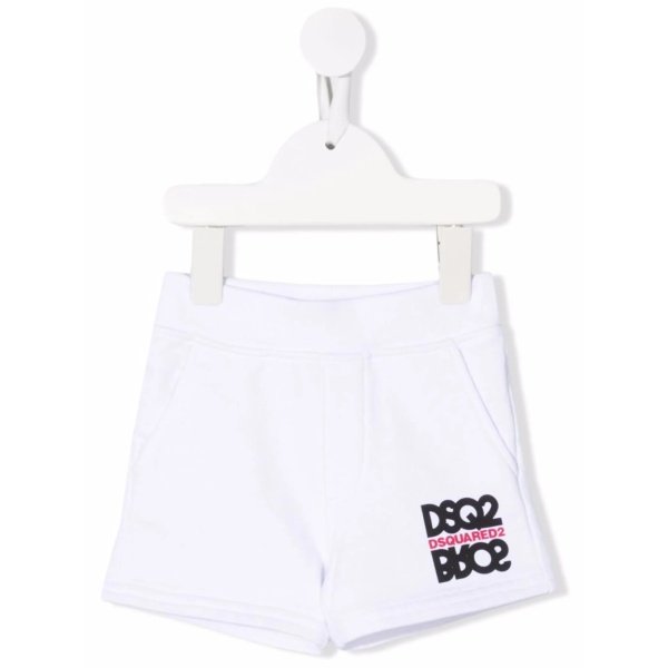 logo-print shorts