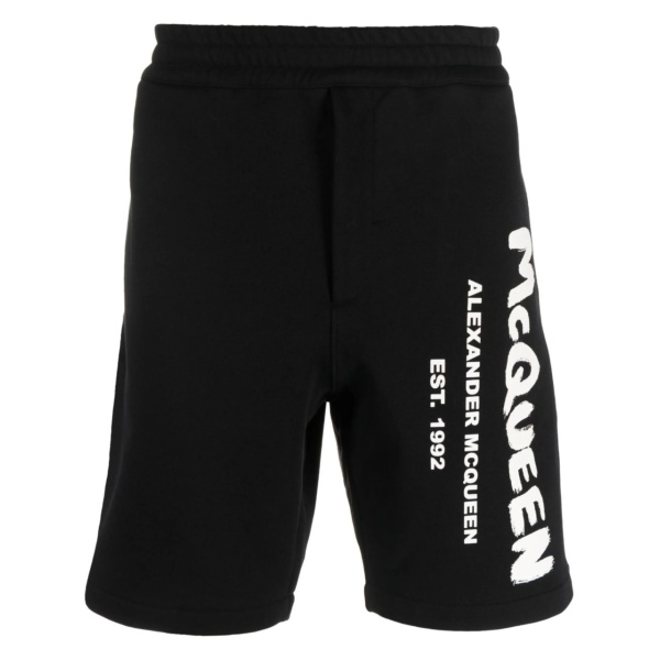 logo-print shorts