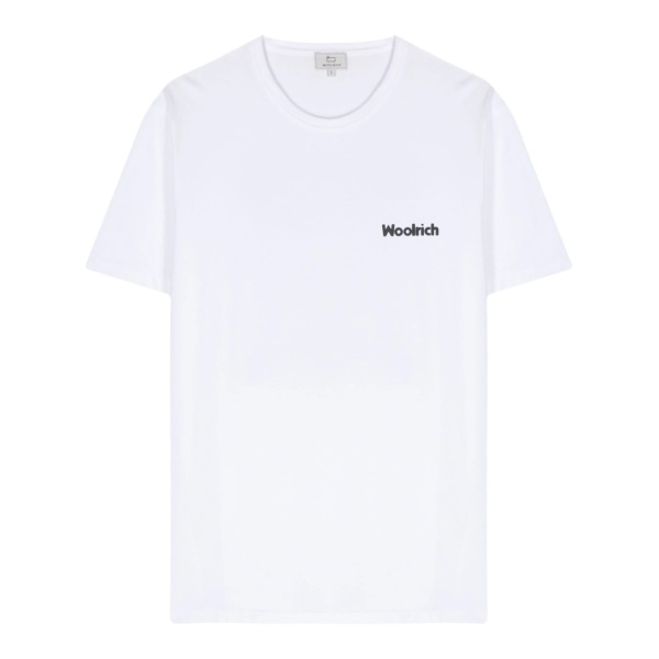 logo-rubberised cotton T-shirt