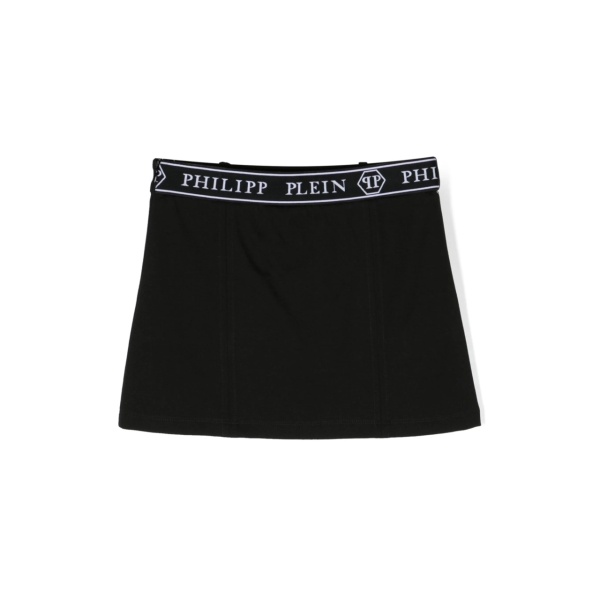 logo-waistband miniskirt