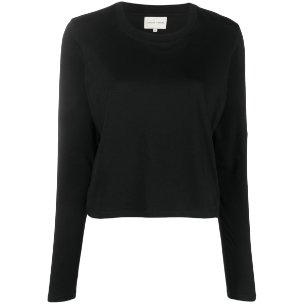 long-sleeve cotton T-shirt