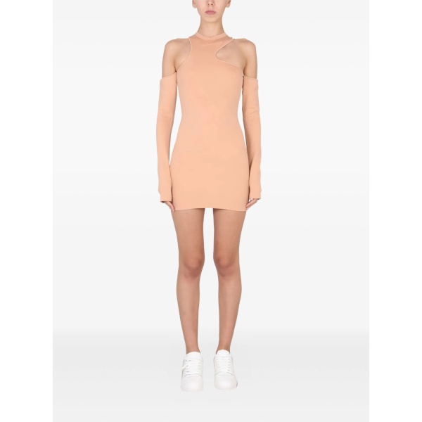 long-sleeve mini dress