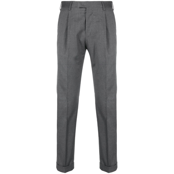 low-rise tapered tailored trousers