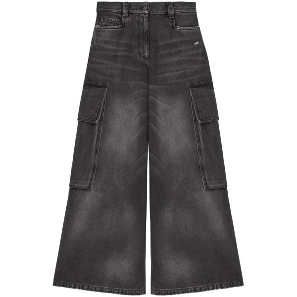 low-rise wide-leg jeans