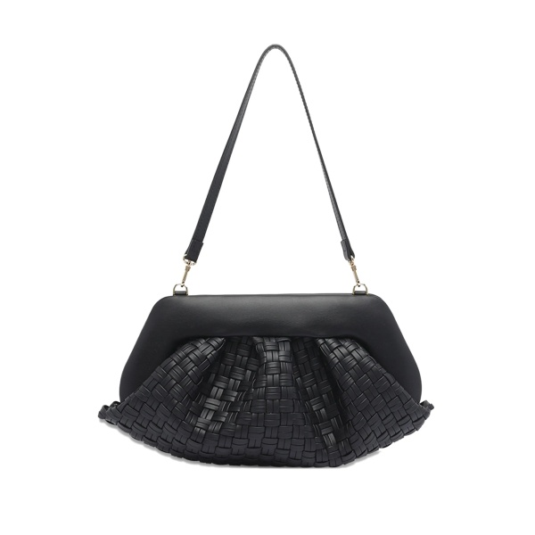 magnetic-closure clutch bag