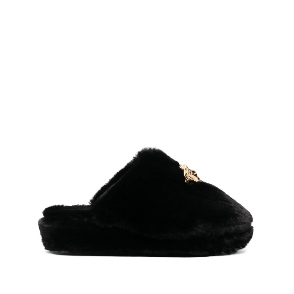 Medusa faux-fur slippers