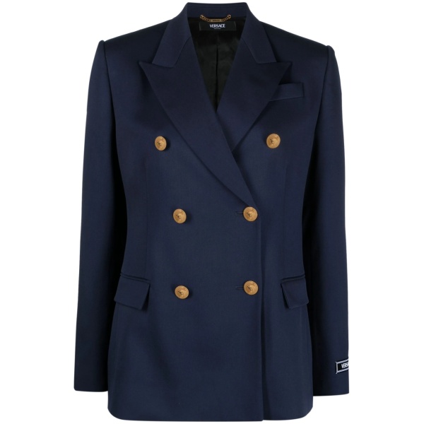 Medusa Head-buttons wool blazer