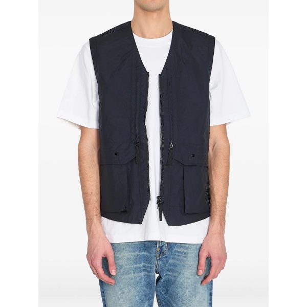 Metal Lamina Poly ripstop vest