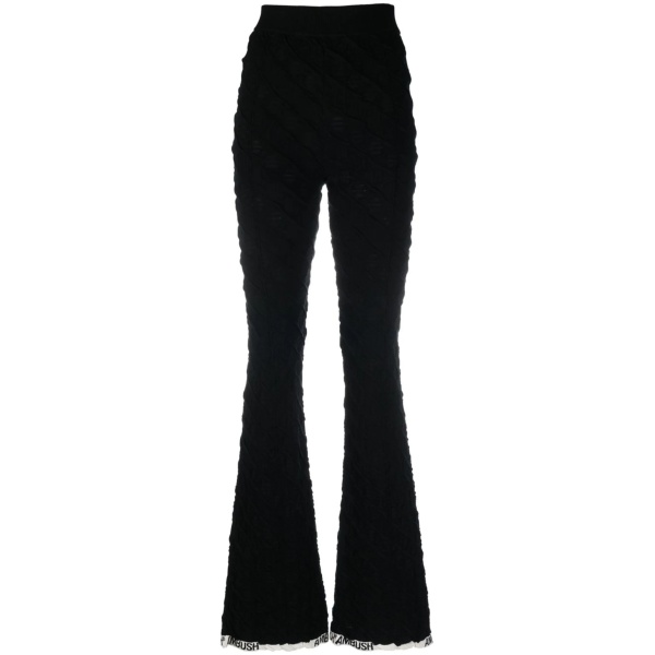 monogram flared trousers