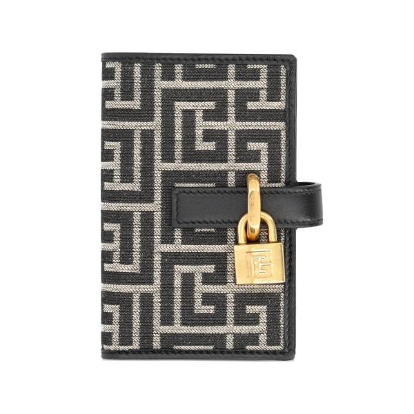 monogram padlock wallet