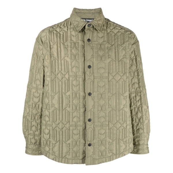 monogram quilted shirt jacket