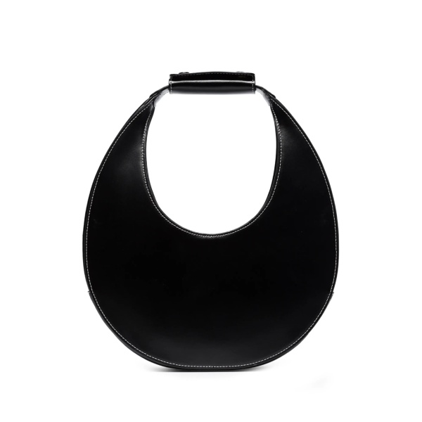 Moon leather tote bag