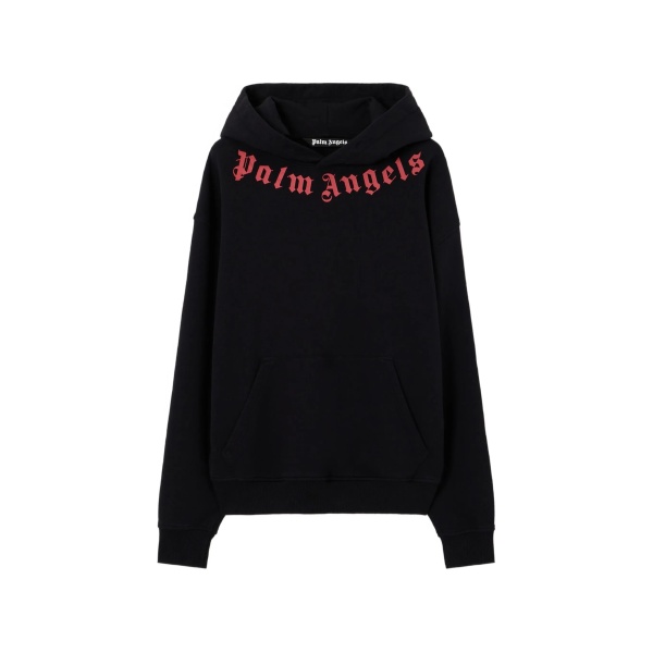 neck-logo hoodie