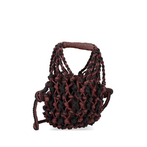 Net leather bag