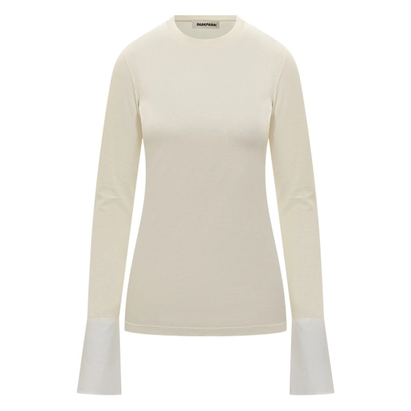 Nora contrast-cuff T-shirt