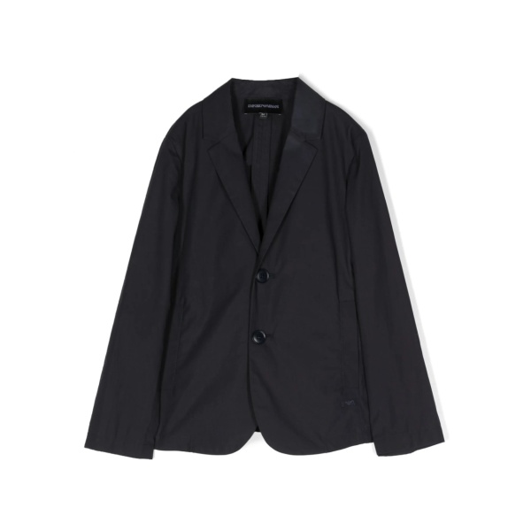notched-lapels cotton blazer