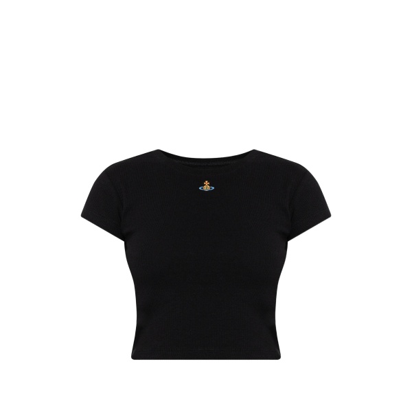 orb-embroidered crop top