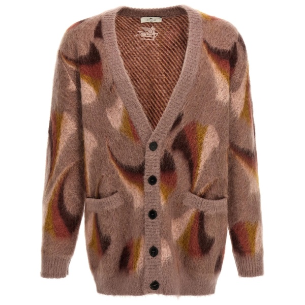 paisley-pattern cardigan