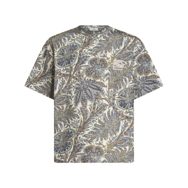 paisley-print cotton T-shirt