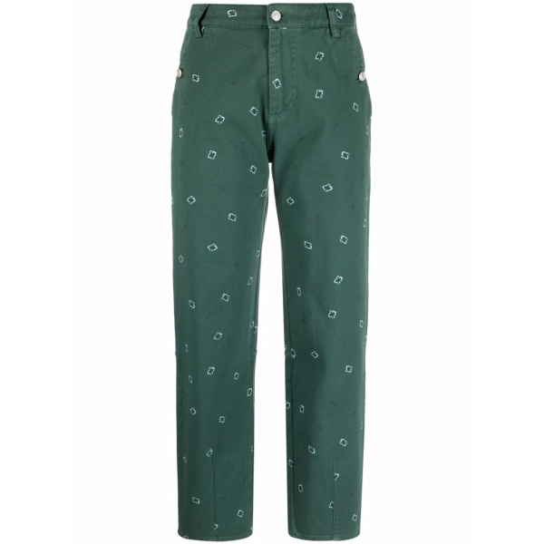 paisley-print cropped trousers