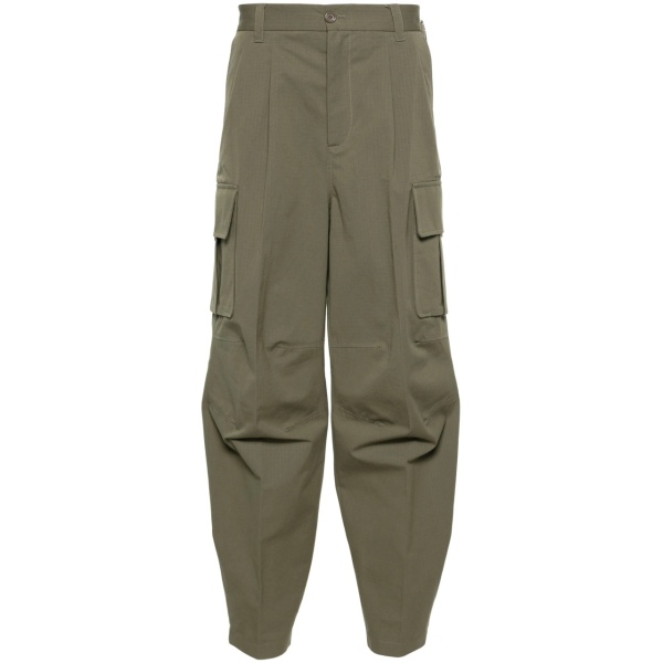panelled mid-rise cargo trousers
