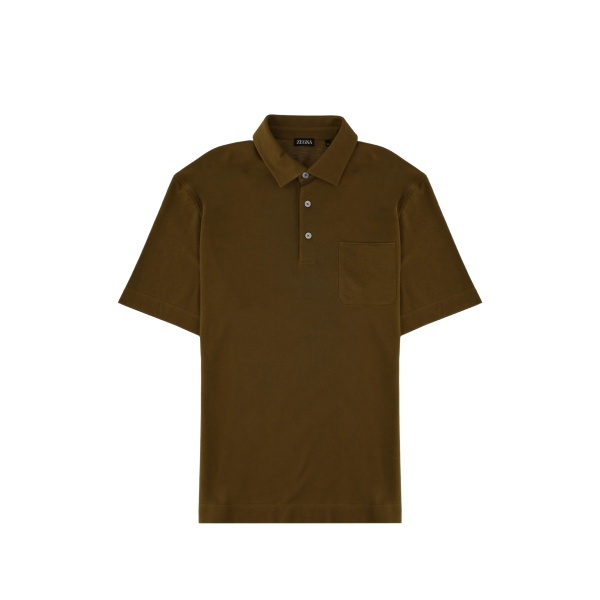 patch-pocket polo shirt