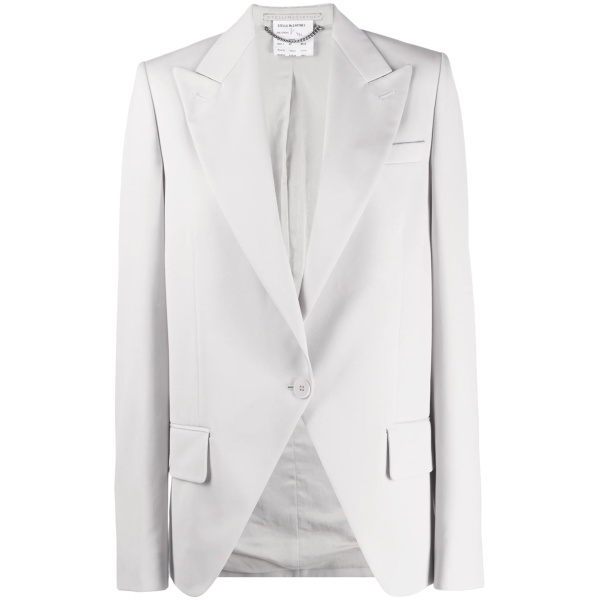 peak-lapel single-breasted blazer