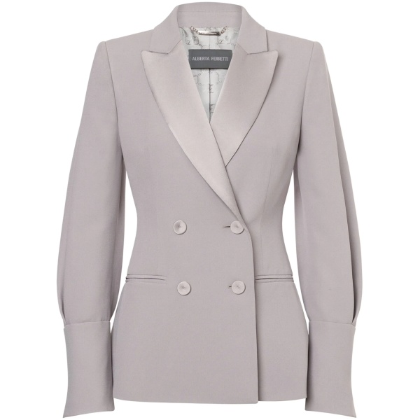 peak-lapels double-breasted blazer