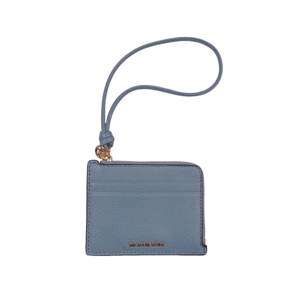 pebbled leather wristlet