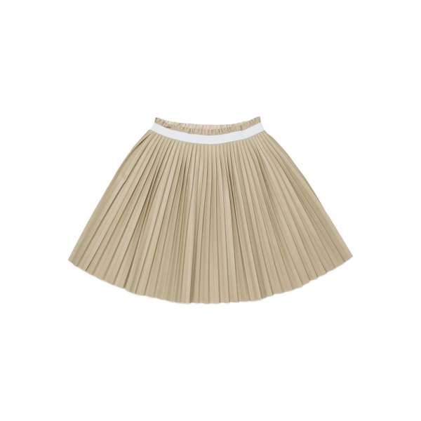 pleated label casual skirt
