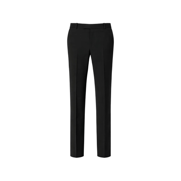 pressed-crease trousers